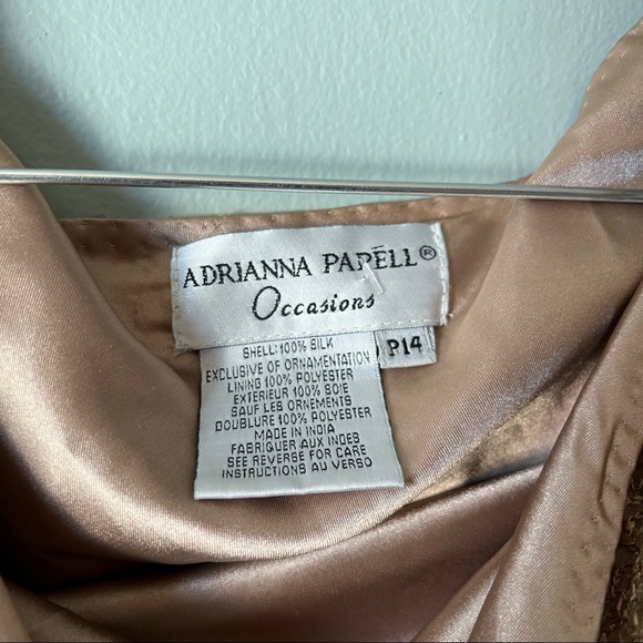 Adrianna Papello occasions women Sequin and beaded cowl neck top  size 14 - Picture 8 of 14